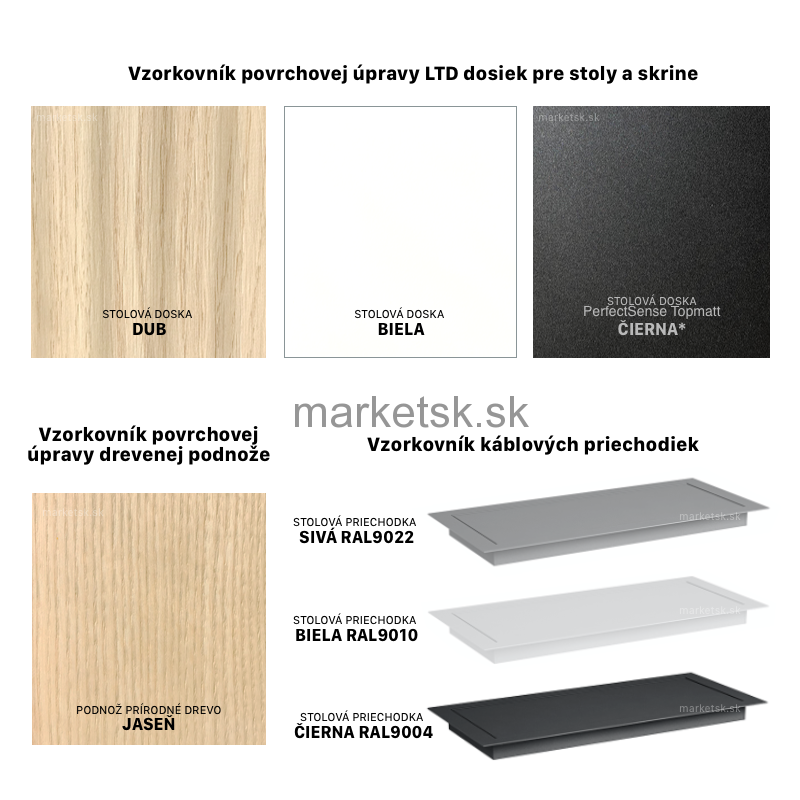 Kancelársky stôl Tb286 - 2800 x 1600 x 742 mm